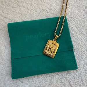 Pearlory Waterproof “K” Necklace